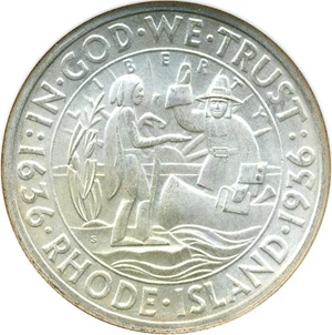 image for: 1936-S Rhode Island 50c NGC MS65