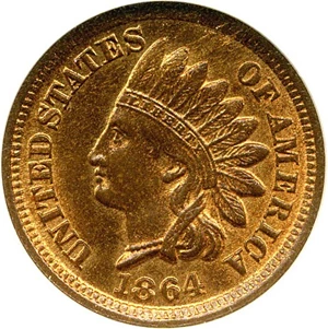 image for: 1864 1c NGC/CAC MS65 RB (Bronze)