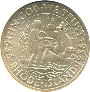 image for: 1936-D Rhode Island 50c NGC MS65