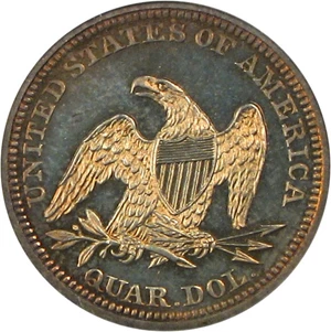 image for: 1860 25c PCGS Proof 64