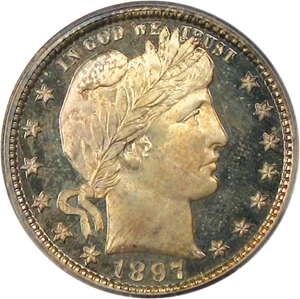 image for: 1897 25c PCGS Proof 66 Cameo