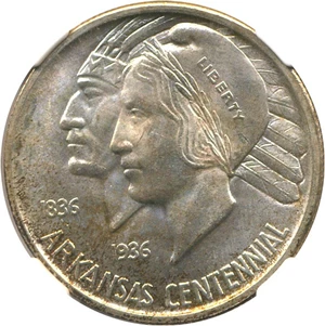 image for: 1935 Arkansas 50c NGC MS66