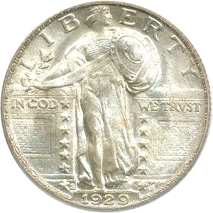 image for: 1929-S 25c PCGS/CAC MS66