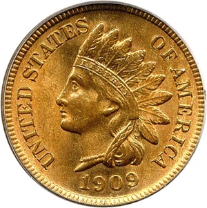 image for: 1909-S 1c PCGS/CAC MS64 RD (Indian)