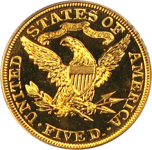 image for: 1906 $5 PCGS/CAC Proof 65 Cameo
