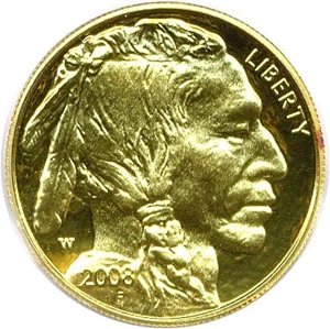 image for: 2008-W $5 PCGS Proof 69 DCameo (American Buffalo)