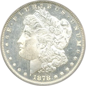 image for: 1878 7/8TF $1 PCGS MS65 DMPL (Weak, VAM-41A, 7/4)