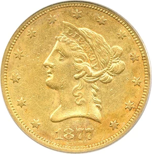 image for: 1877-S $10 PCGS XF45