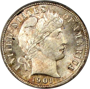 image for: 1901-S 10c PCGS/CAC MS67