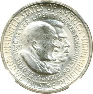 image for: 1951-S Wash-Carver 50c NGC MS66