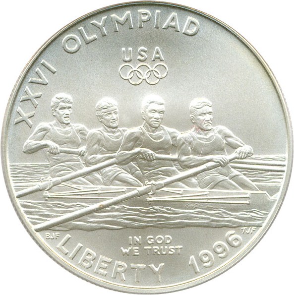 image for: 1996-D $1 PCGS MS70 (Olympic Rowing)