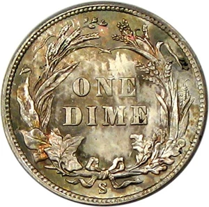 image for: 1901-S 10c PCGS/CAC MS67