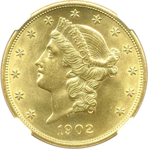 image for: 1902 $20 NGC MS62