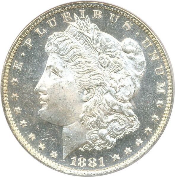 image for: 1881-O $1 PCGS/CAC MS64 DMPL