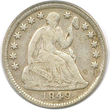 image for: 1849-O H10c PCGS VF20