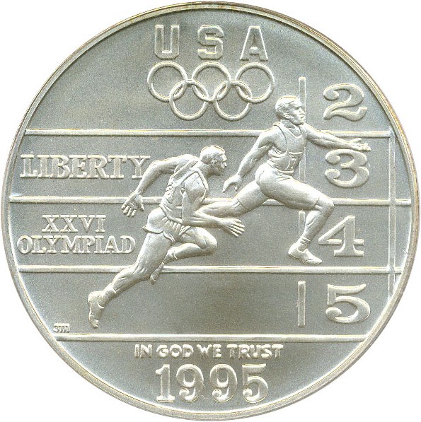 image for: 1995-D $1 PCGS MS70 (Olympic Track & Field)