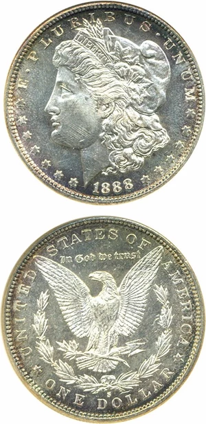 image for: 1888-S $1 NGC MS65 PL