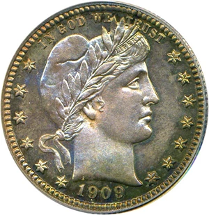 image for: 1909 25c PCGS/CAC Proof 65