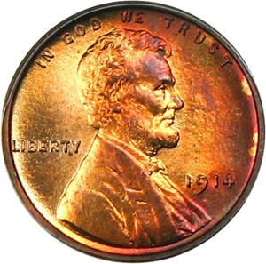 image for: 1914 1c PCGS/CAC Proof 66 RB * Color *