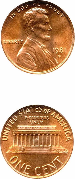 image for: 1981-D 1c NGC MS67 RD