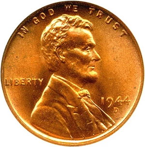 image for: 1944-D 1c NGC MS67 RD