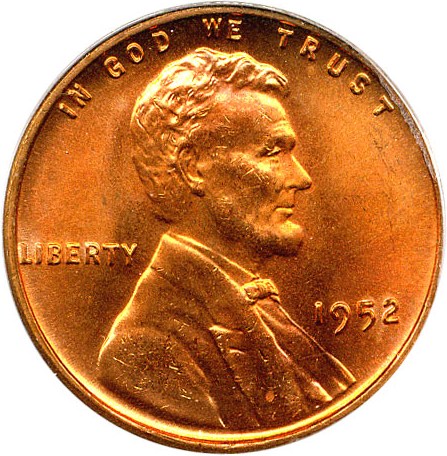 image for: 1952 1c PCGS MS66 RD