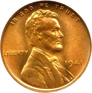 image for: 1941 1c NGC MS67 RD