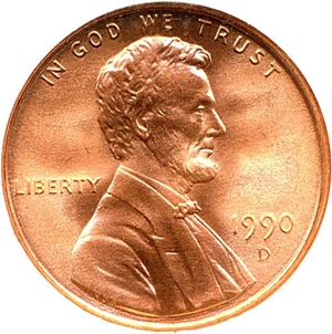image for: 1990-D 1c NGC MS68 RD