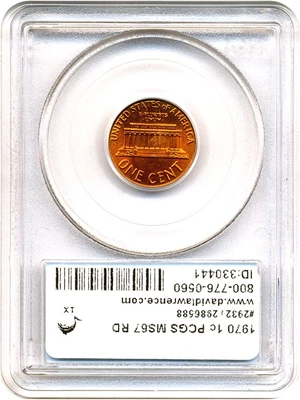 image for: 1970 1c PCGS MS67 RD
