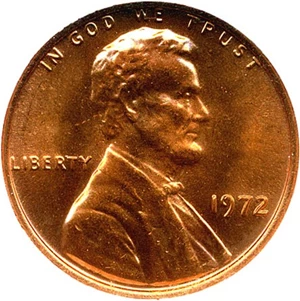 image for: 1972 1c NGC MS67 RD