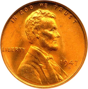 image for: 1947-S 1c NGC MS67 RD