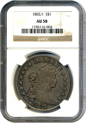 image for: 1802/1 $1 NGC AU58