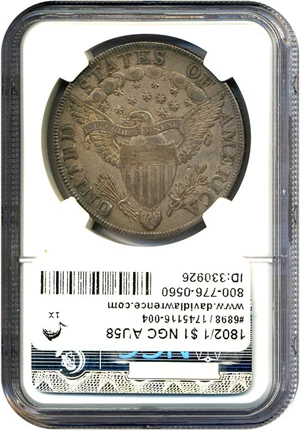 image for: 1802/1 $1 NGC AU58