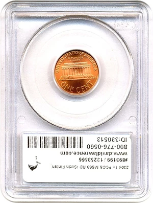 image for: 2006 1c PCGS MS69 RD (Satin Finish)