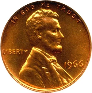 image for: 1966 1c NGC MS68 RD (SMS)