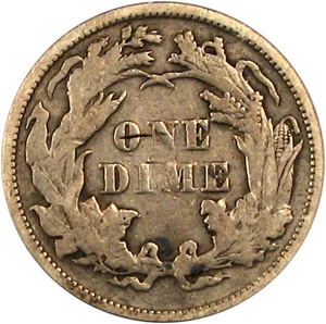 image for: 1873 10c PCGS VF25 (Arrows, Doubled Die)