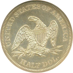 image for: 1864 50c NGC/CAC Proof 63