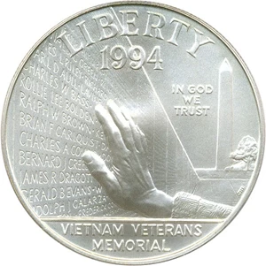 image for: 1994-W $1 PCGS MS70 (Vietnam)