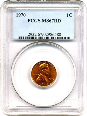 image for: 1970 1c PCGS MS67 RD