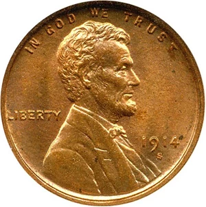 image for: 1914-S 1c NGC MS65 RD