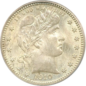 image for: 1910 25c PCGS/CAC MS66