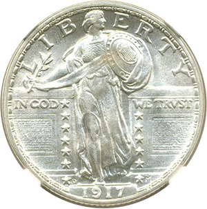 image for: 1917-D 25c NGC MS64 (Type 2)