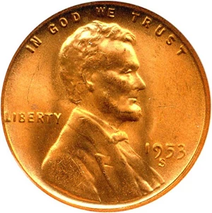 image for: 1953-S 1c NGC MS67 RD
