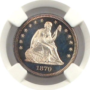 image for: 1870 25c NGC Proof 67 Cameo