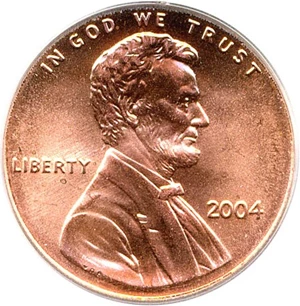 image for: 2004 1c PCGS MS67 RD