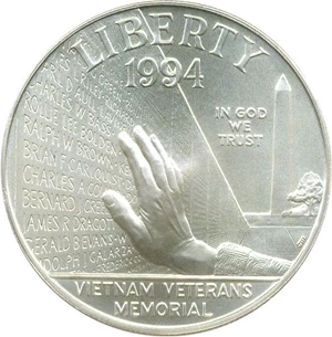 image for: 1994-W $1 PCGS MS70 (Vietnam)