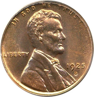 image for: 1925-D 1c PCGS/CAC MS65 RD OGH