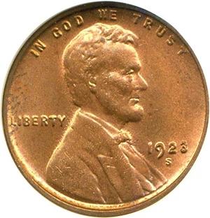 image for: 1923-S 1c NGC MS64 RD