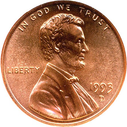 image for: 1993-D 1c NGC MS67 RD