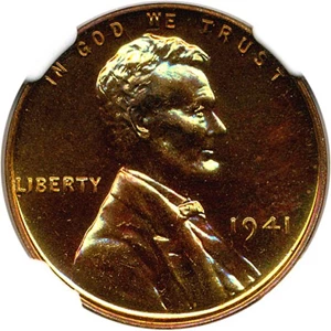 image for: 1941 1c NGC Proof 65 RB